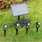 Waterproof Super Bright Colorful Outdoor Solar Spotlight GL001