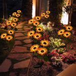 Solar Sunflower Decorative Lights for Outdoor, Patio, Garden Lawn GL002