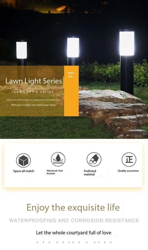 New Waterproof Outdoor LED Solar Lamp GL004 - Image 9