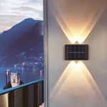 Decorative Solar Waterproof Home Garden Small Wall Lamp WL024